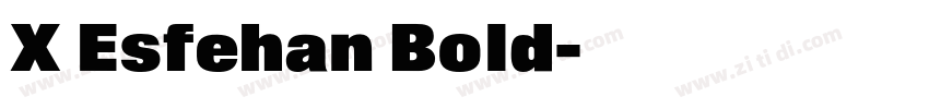 X Esfehan Bold字体转换